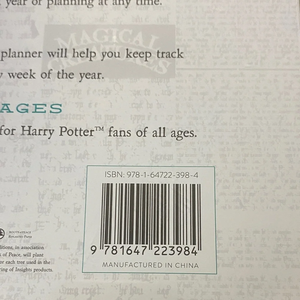 Harry Potter Weekly Planner Pad Brand New